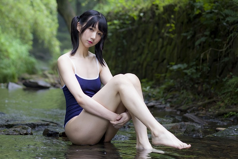 寻欢阁激萌学生妹魔物喵黑丝制服野外露出(9)