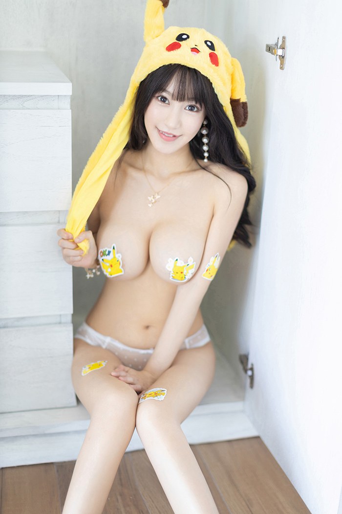 夜蒲君激萌皮卡丘朱可儿童颜巨乳可爱性感(6)